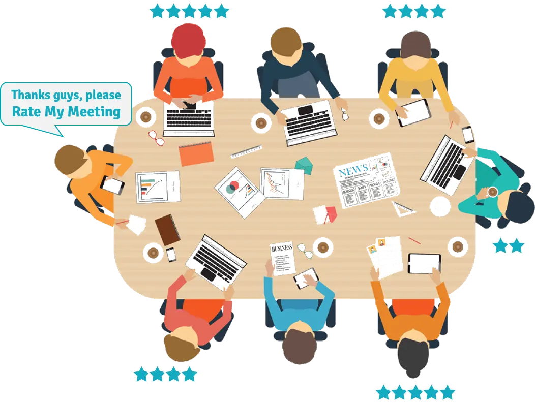 Meeting organizer asking to be rated